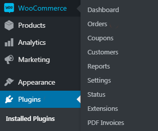 WooCommerce PDF menu